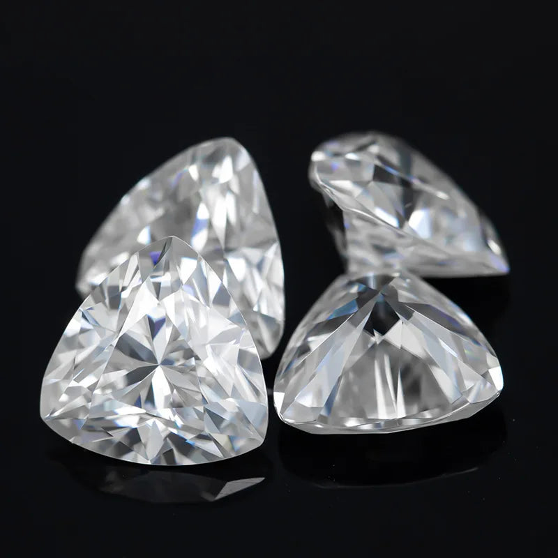 Trillion Cut White Moissanite Loose Stone - Luther's Diamonds