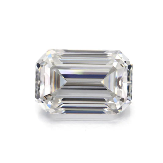 Emerald Cut White Moissanite Loose Stone - Luther's Diamonds