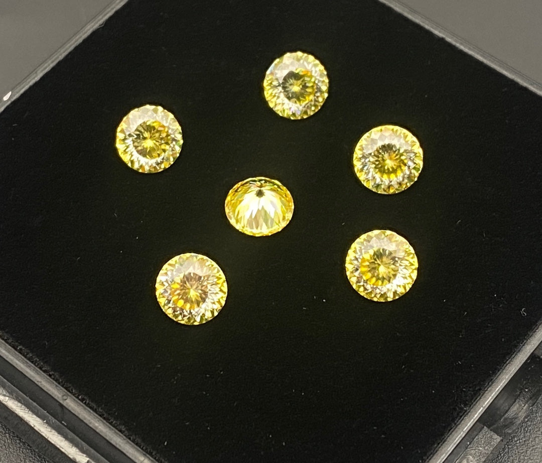 Pear, Oval, Asscher, Marquise, Radiant, Emerald, Princess, Round Yellow Moissanite Loose Stones