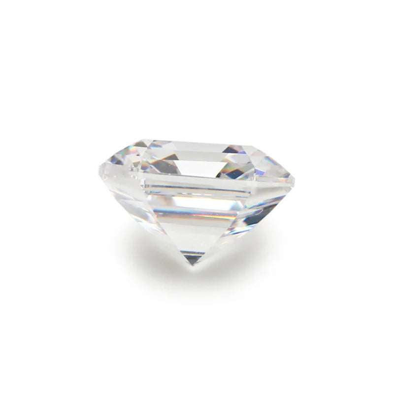 Asscher Cut White Moissanite Loose Stone - Luther's Diamonds