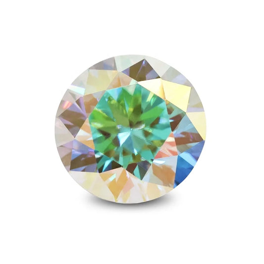 Round Cut Diachronic Mist Moissanite Loose Stone - Luther's Diamonds