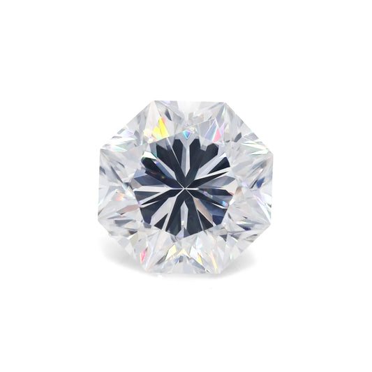 Flower Cut Octagon Shape Moissanite Loose Stone - Luther's Diamonds