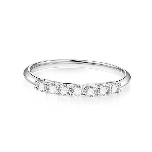 0.21ct Diamond Ring in 18K Solid White Gold