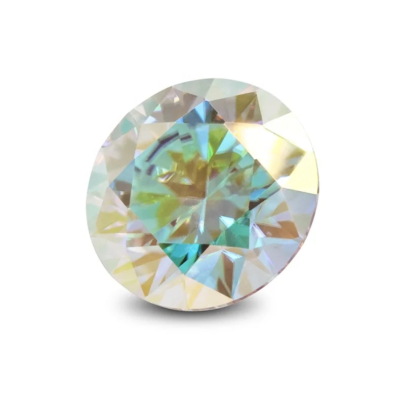 Round Cut Diachronic Mist Moissanite Loose Stone - Luther's Diamonds